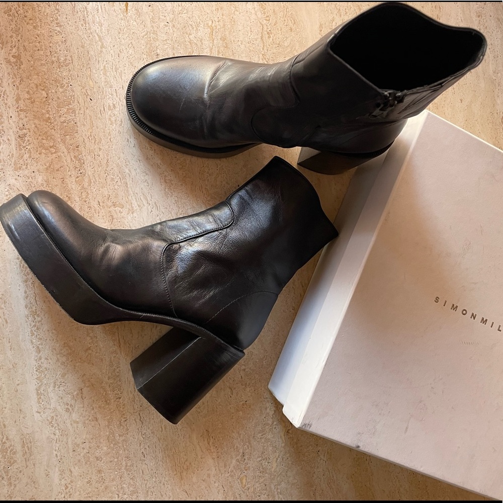 Simon Miller Low Raid Leather Boots 38